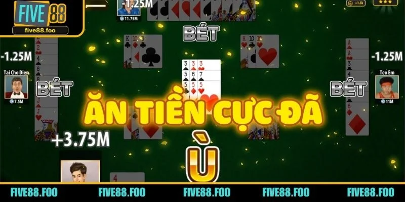 Game bài tá lả FIVE88 thu hút đông đảo hội viên